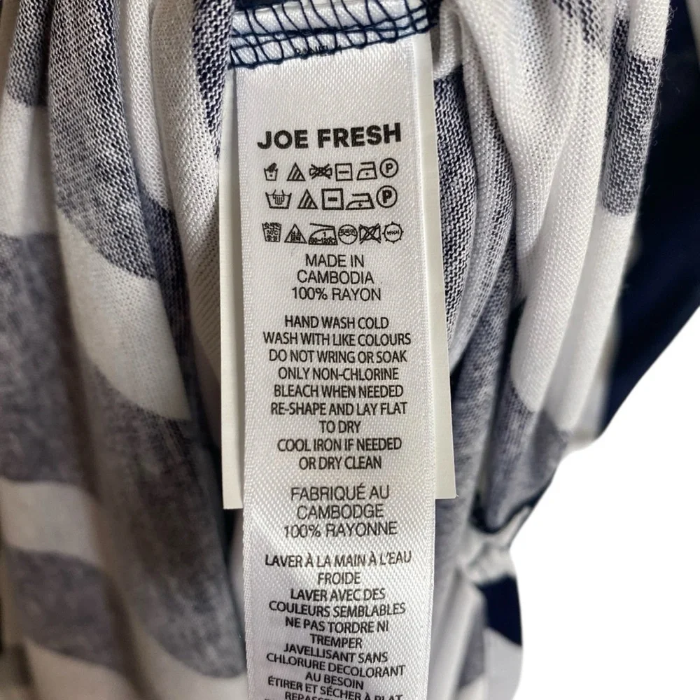 Joe Fresh Black and White Casual Sheath Maxi - XL - CO Cambodia NWOT